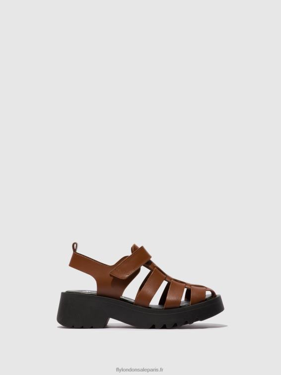 sandales à lanières maie850 femmes 0N8R534 Cognac Fly London