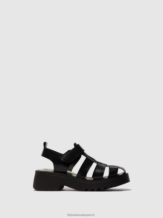 sandales à lanières maie850 femmes 0N8R537 noir Fly London