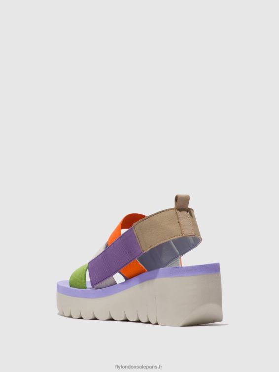 sandales à lanières yere847 femmes 0N8R425 multi (alto) Fly London