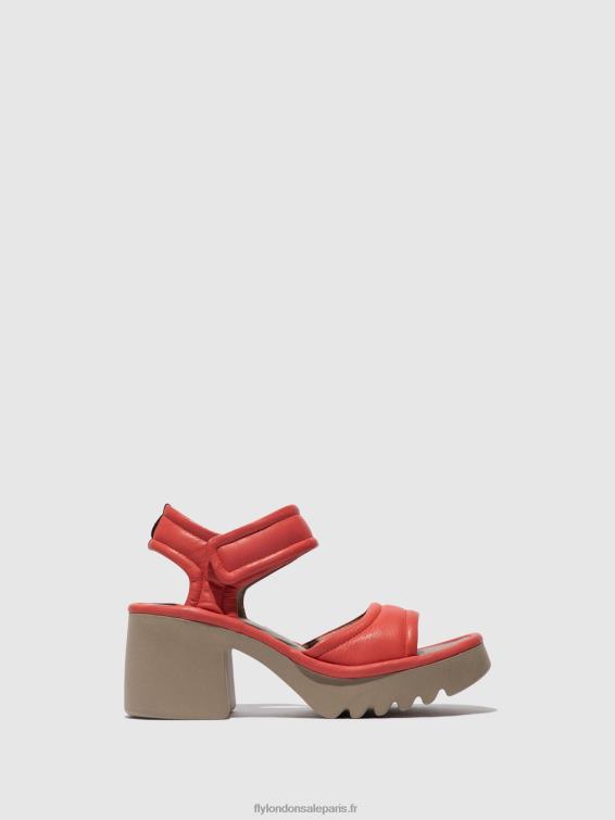 sandales velcro mank433 femmes 0N8R402 framboise Fly London