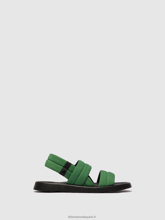 tofy941 sandales à bride arrière femmes 0N8R449 vert citron Fly London