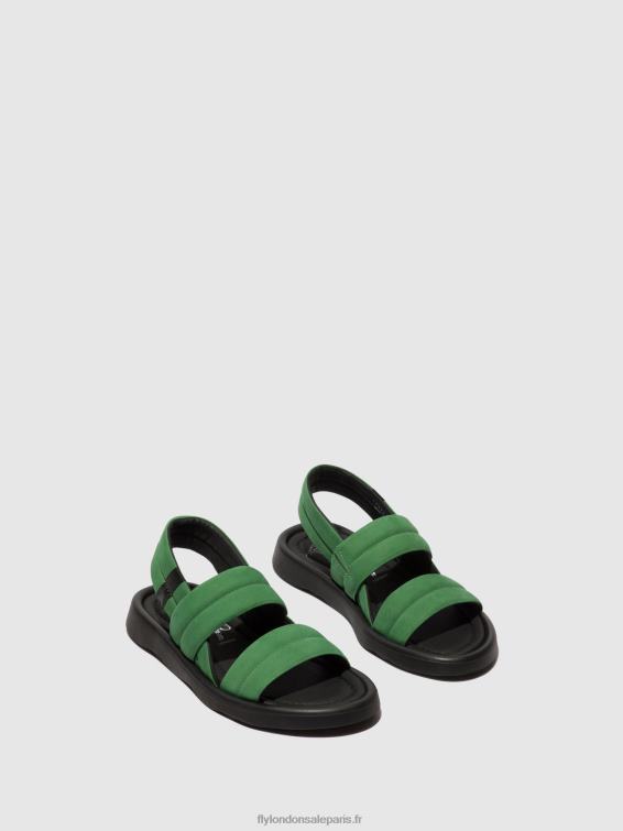 tofy941 sandales à bride arrière femmes 0N8R449 vert citron Fly London