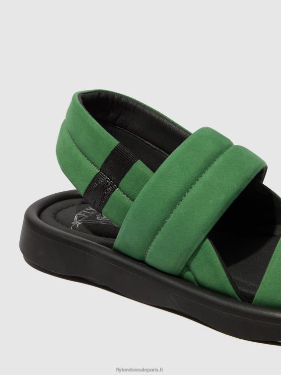 tofy941 sandales à bride arrière femmes 0N8R449 vert citron Fly London