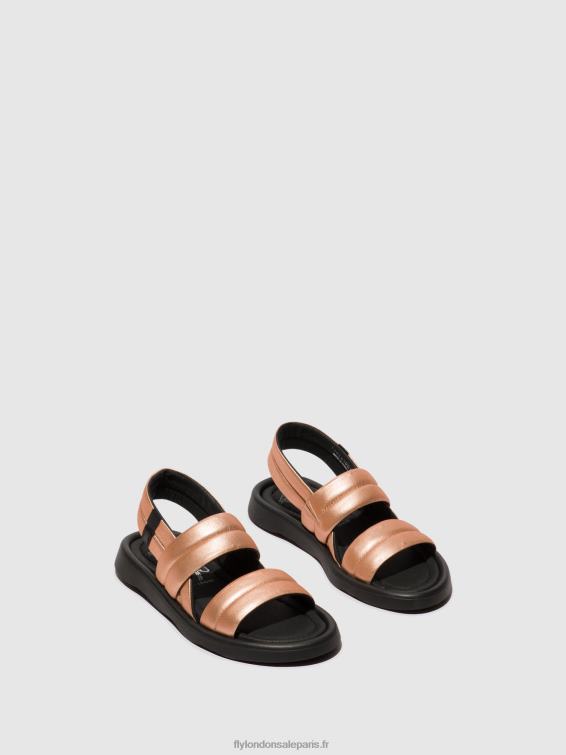 tofy941 sandales à bride arrière femmes 0N8R458 rougir d\'or Fly London