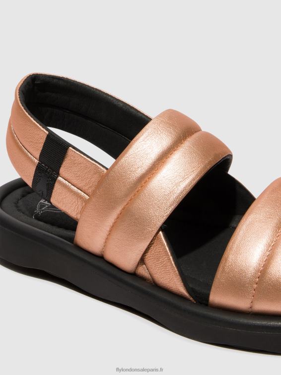 tofy941 sandales à bride arrière femmes 0N8R458 rougir d\'or Fly London