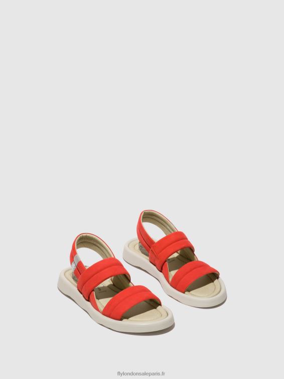 tofy941 sandales à bride arrière femmes 0N8R459 diable rouge Fly London