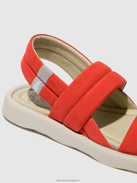 tofy941 sandales à bride arrière femmes 0N8R459 diable rouge Fly London