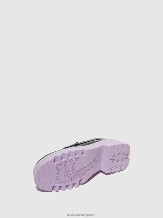 chaussures mocassins moat948 femmes 0N8R651 noir (semelle violette) Fly London