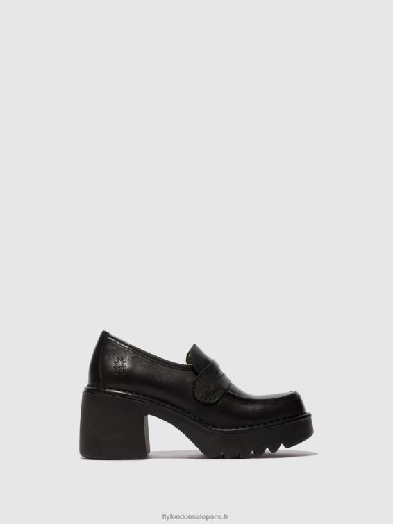chaussures mocassins muly252 femmes 0N8R676 noir Fly London