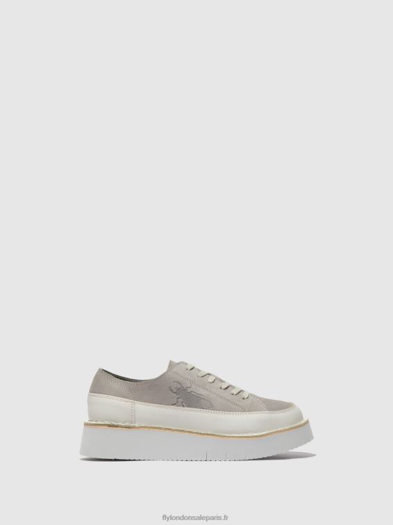 baskets à lacets cuda099 femmes 0N8R723 blanc cassé/nuage Fly London