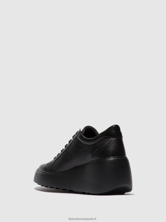 baskets à lacets dile450 femmes 0N8R737 noir (semelle noire) Fly London