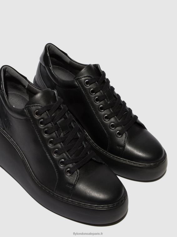 baskets à lacets dile450 femmes 0N8R737 noir (semelle noire) Fly London