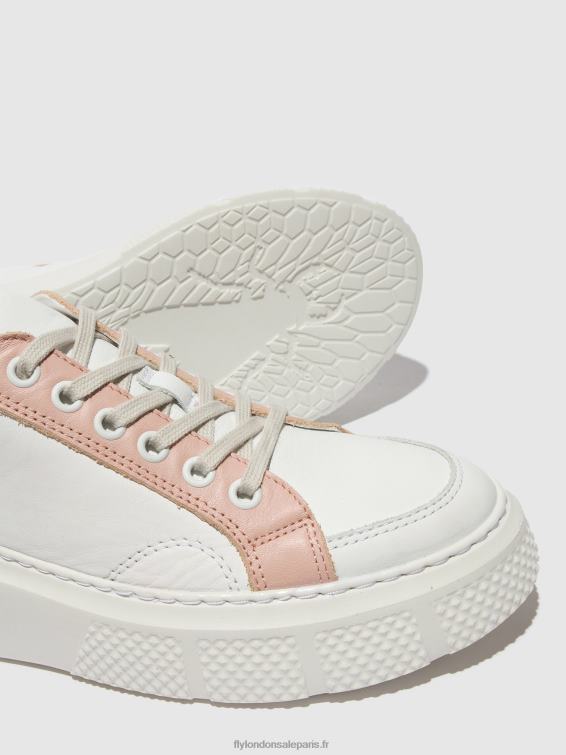 baskets à lacets emmy510 femmes 0N8R758 blanc/nude/mynt Fly London