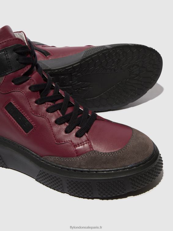 baskets à lacets eppe531 femmes 0N8R734 gris/vin/noir Fly London