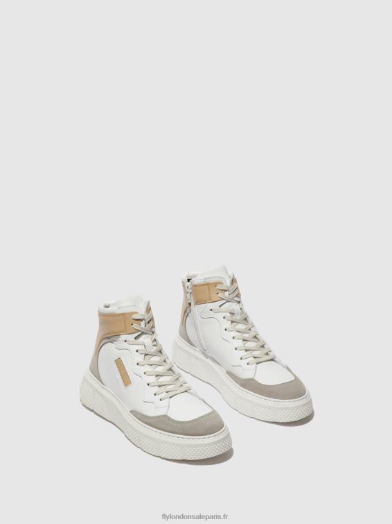 baskets à lacets eppe531 femmes 0N8R735 béton/blanc/beige Fly London