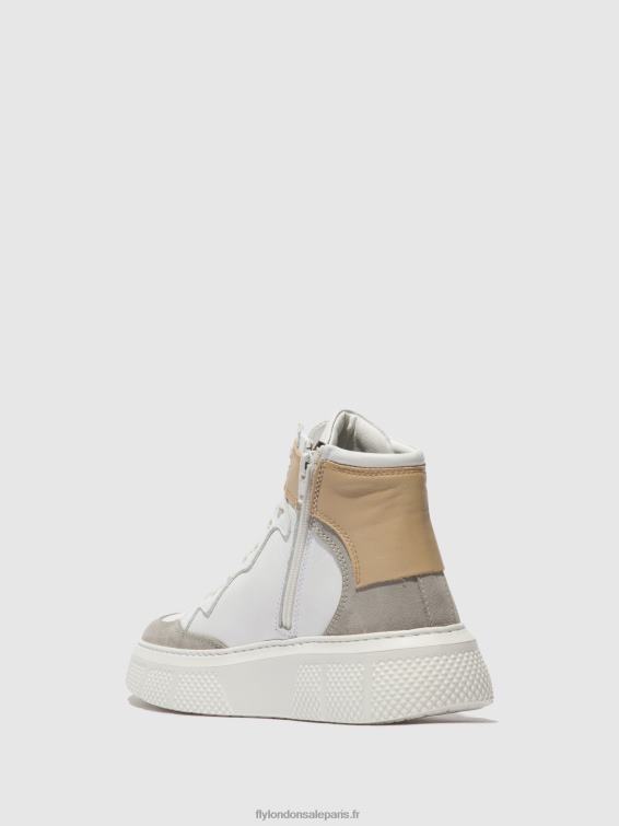 baskets à lacets eppe531 femmes 0N8R735 béton/blanc/beige Fly London