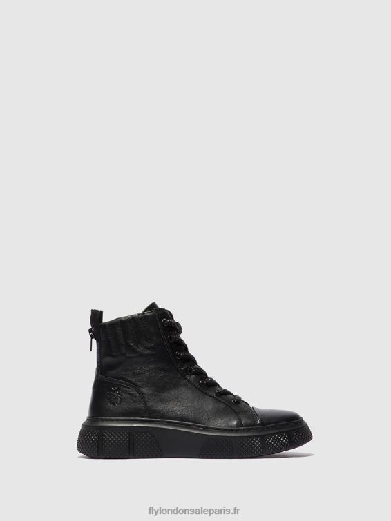 baskets à lacets erby484 femmes 0N8R762 noir de dublin Fly London