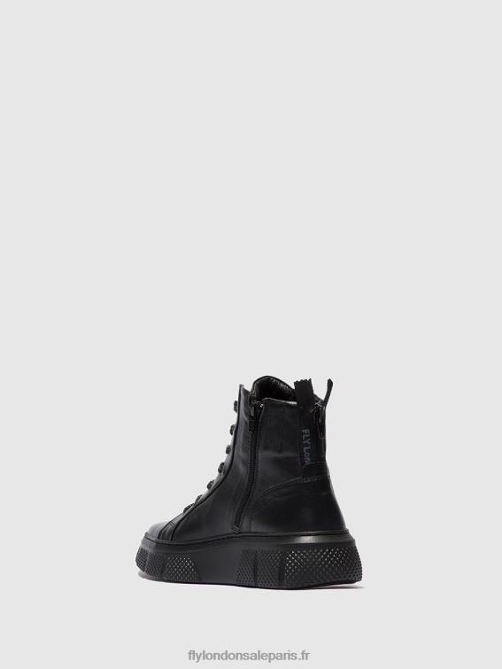 baskets à lacets erby484 femmes 0N8R762 noir de dublin Fly London