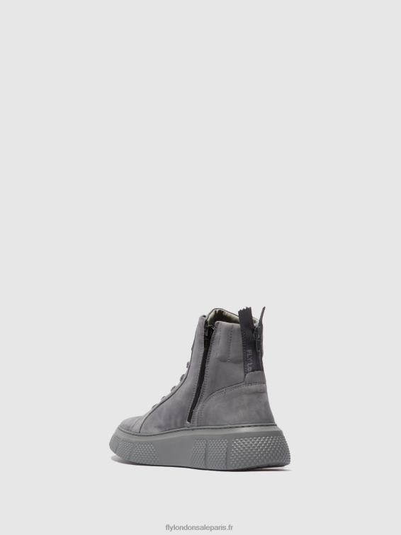 baskets à lacets erby484 femmes 0N8R765 sorano bleu gris Fly London
