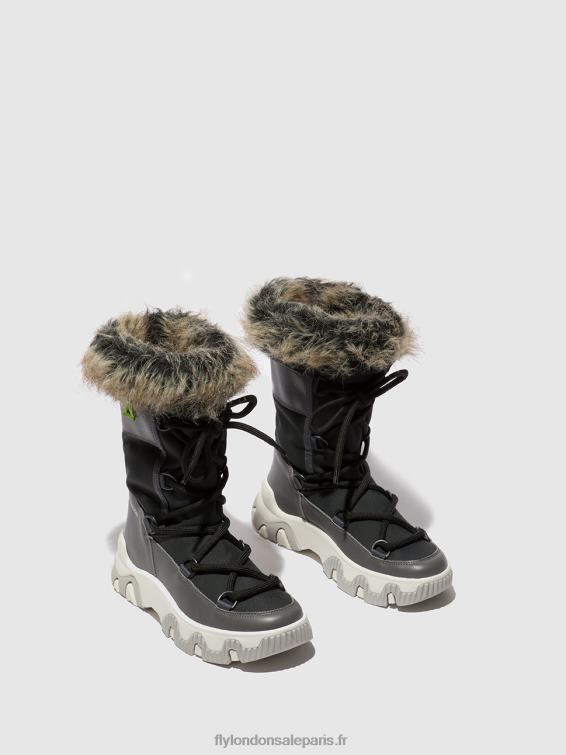 baskets à lacets fena889 femmes 0N8R744 gris nausica Fly London