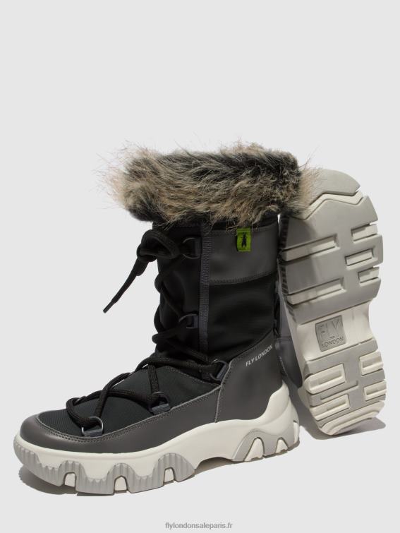 baskets à lacets fena889 femmes 0N8R744 gris nausica Fly London