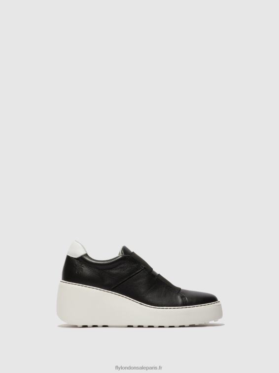 baskets élastiquées dito581 femmes 0N8R730 noir Fly London