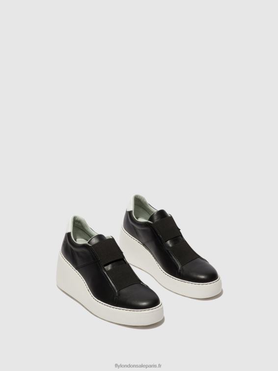 baskets élastiquées dito581 femmes 0N8R730 noir Fly London