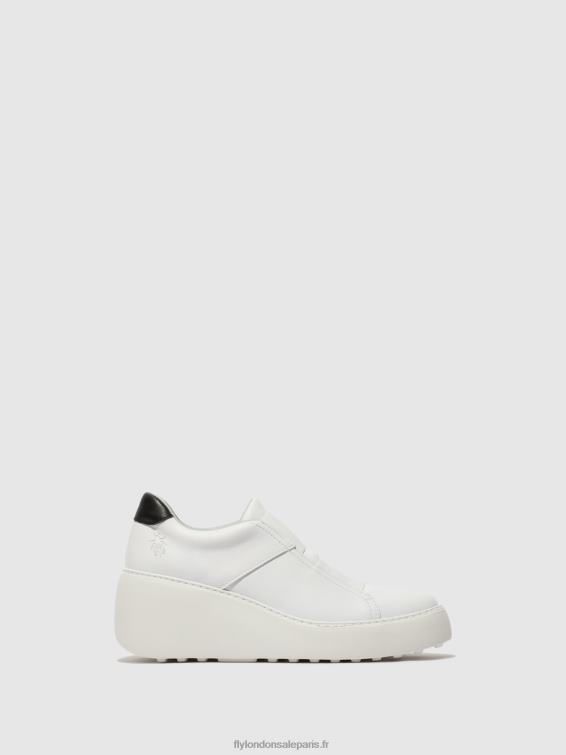 baskets élastiquées dito581 femmes 0N8R732 blanc Fly London