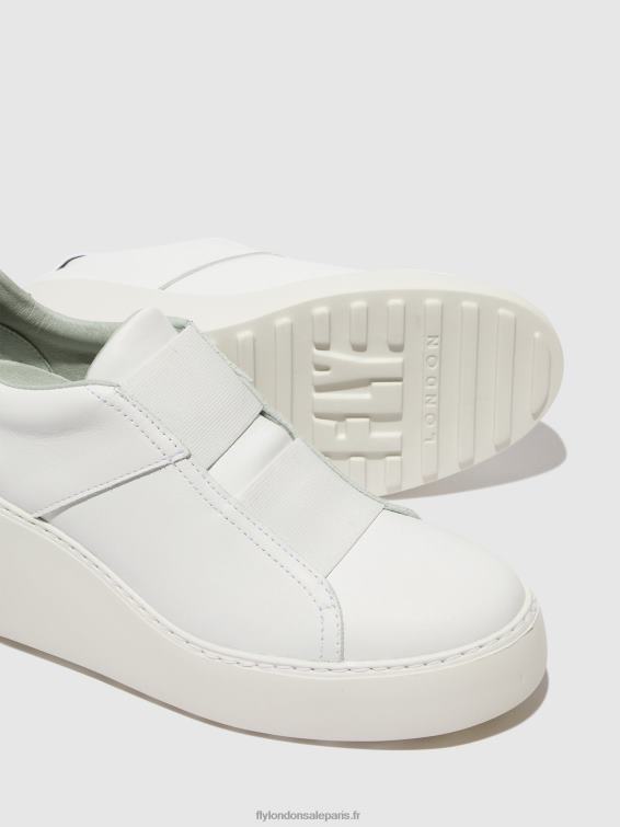 baskets élastiquées dito581 femmes 0N8R732 blanc Fly London