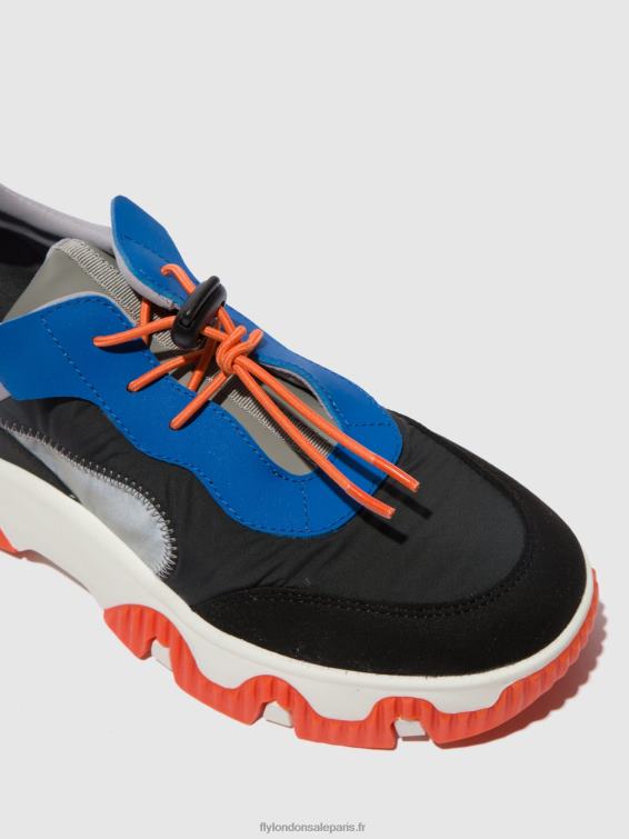 baskets élastiquées fian634 femmes 0N8R767 multi gris/bleu/orange Fly London