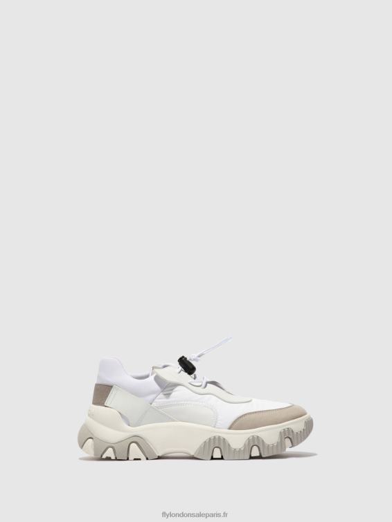 baskets élastiquées fian634 femmes 0N8R769 multi blanc cassé Fly London