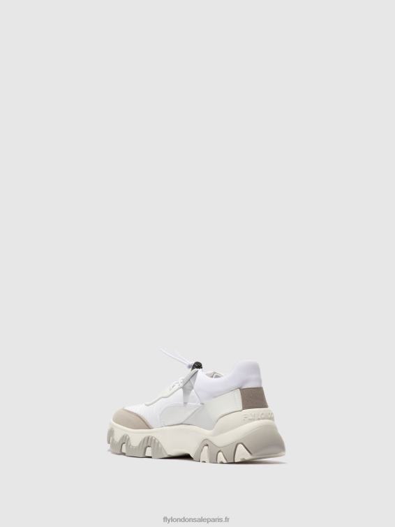baskets élastiquées fian634 femmes 0N8R769 multi blanc cassé Fly London