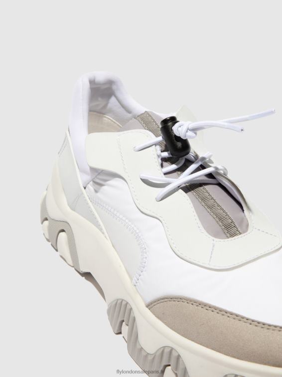baskets élastiquées fian634 femmes 0N8R769 multi blanc cassé Fly London