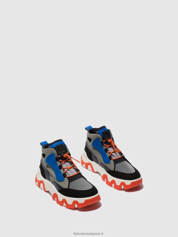 baskets montantes feny633 femmes 0N8R766 multi gris/bleu/orange Fly London