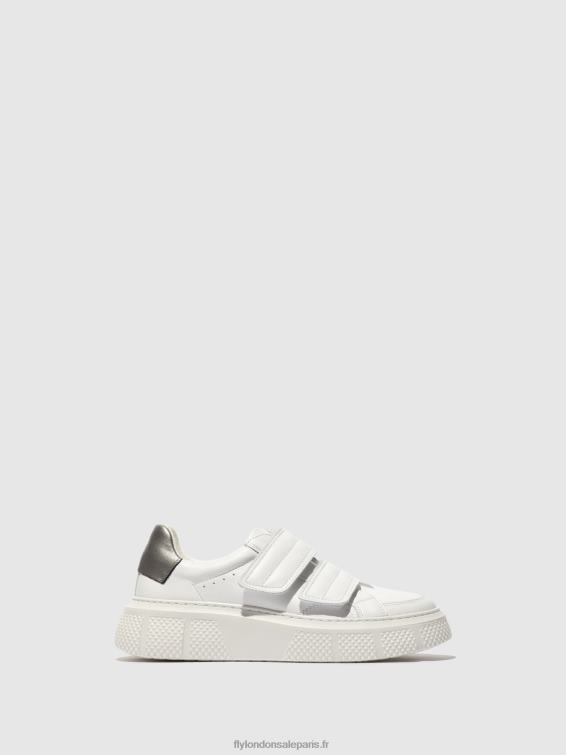 baskets velcro edda513 femmes 0N8R756 blanc Fly London