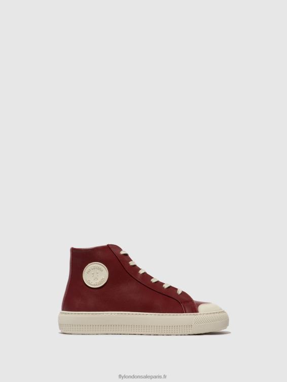 topy586 baskets montantes femmes 0N8R727 Bordeaux Fly London