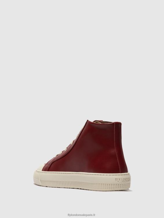 topy586 baskets montantes femmes 0N8R727 Bordeaux Fly London