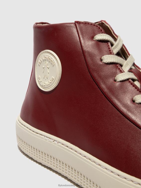 topy586 baskets montantes femmes 0N8R727 Bordeaux Fly London