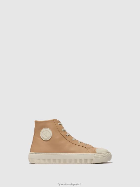 topy586 baskets montantes femmes 0N8R728 nougat Fly London