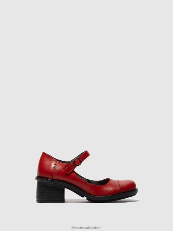 chaussures mary jane cody877 femmes 0N8R650 rouge Fly London