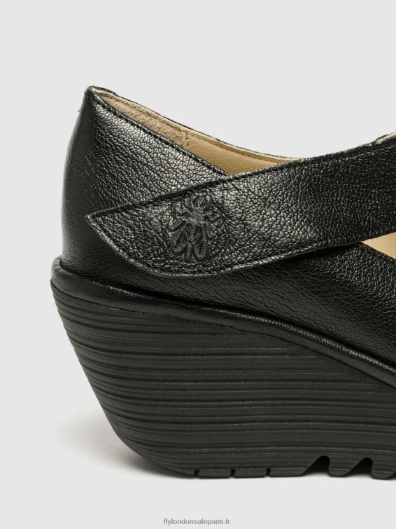 chaussures mary jane yasi682 femmes 0N8R696 mousse noire Fly London