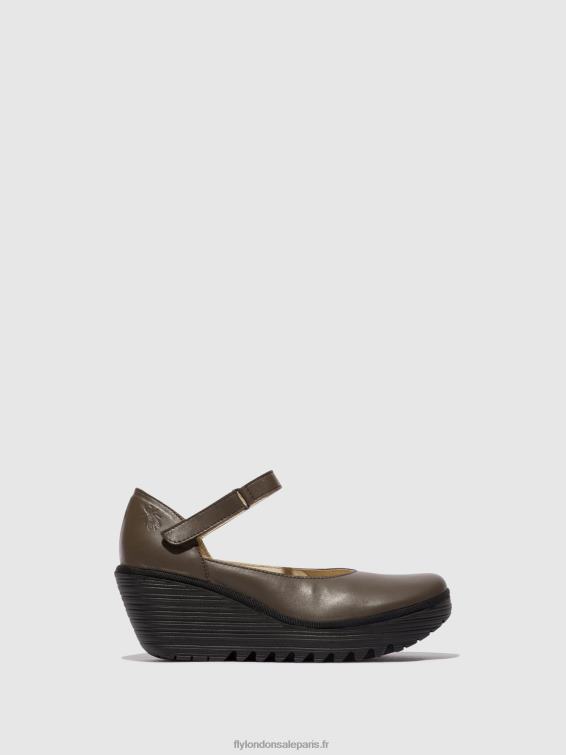 chaussures mary jane yawo345 femmes 0N8R668 ns. taupe Fly London