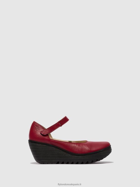 chaussures mary jane yawo345 femmes 0N8R669 rouge Fly London