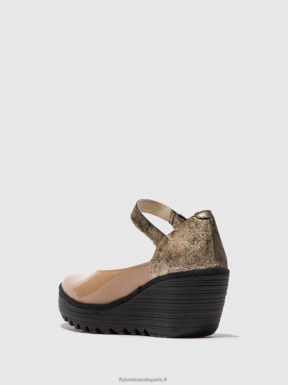 chaussures mary jane yawo345 femmes 0N8R671 capuccino/champagne Fly London
