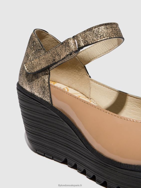 chaussures mary jane yawo345 femmes 0N8R671 capuccino/champagne Fly London