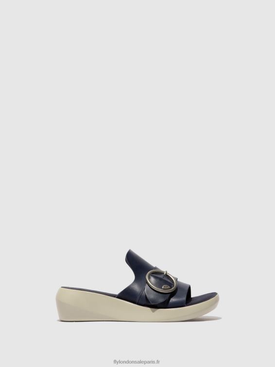 mules à boucle beyd925 femmes 0N8R379 bleu Fly London