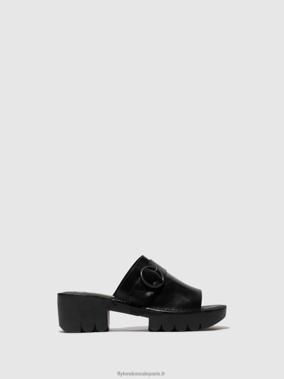 mules à boucle eple519 femmes 0N8R370 noir Fly London