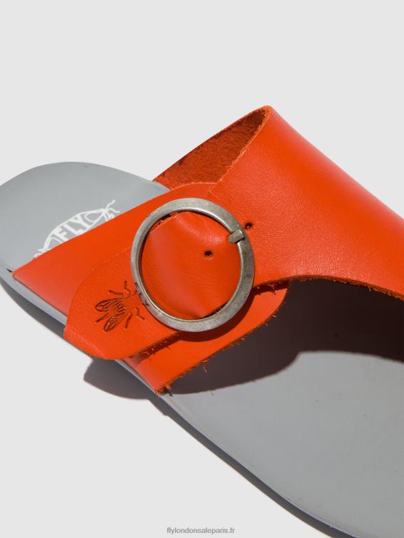 mules à bout ouvert mica758 femmes 0N8R383 corail Fly London
