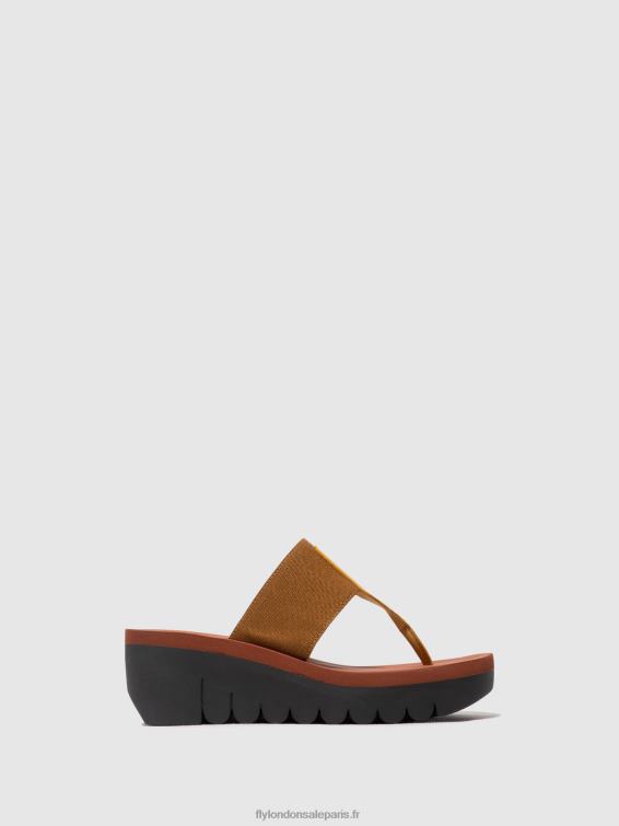 mules à enfiler yomu725 femmes 0N8R359 bourdon/chameau (brique) Fly London