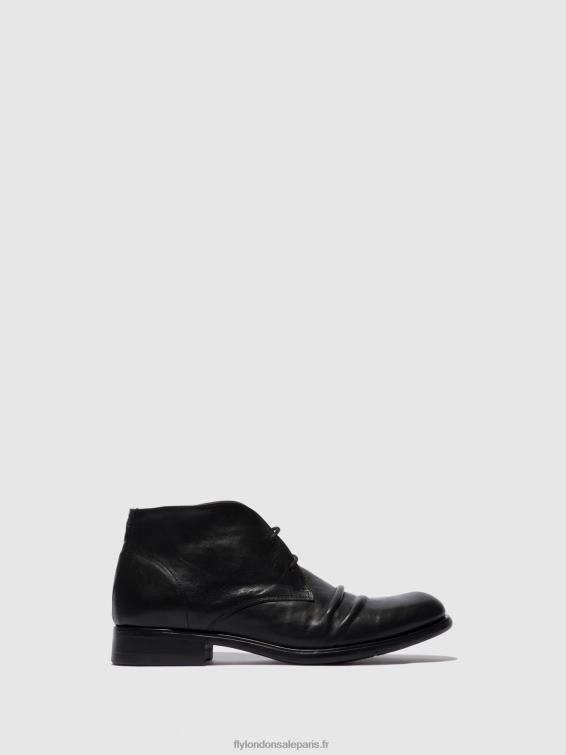 bottines à lacets muro577 Hommes 0N8R813 estigma noir Fly London